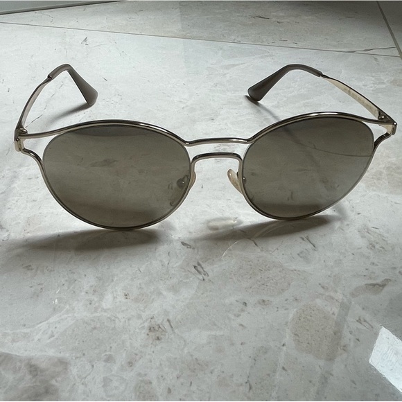 Prada for Women - SPR 62S ZVN-1C0 Gold Sunglasses - Picture 7 of 8